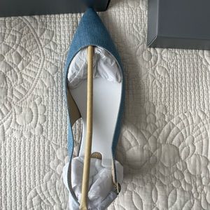 Ann Taylor slingback shoes. Denim, size 7M